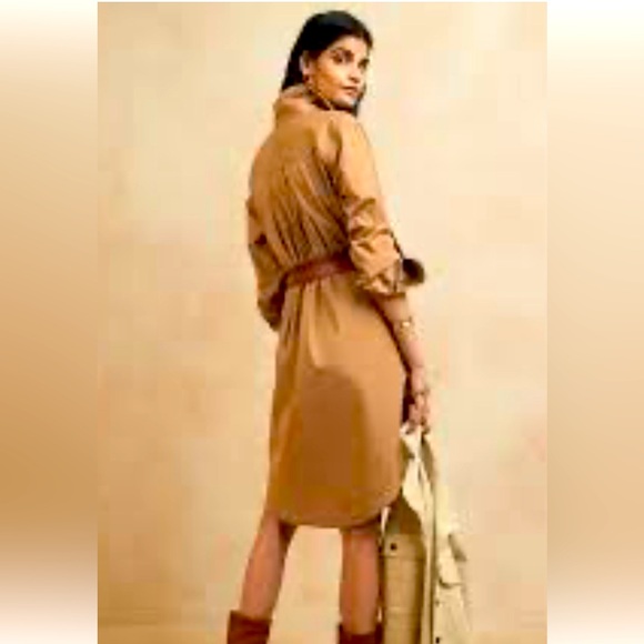 Banana Republic Utility Dress Beige Size Small - Picture 5 of 6